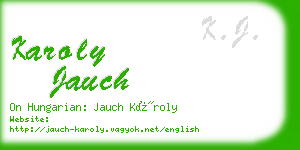 karoly jauch business card